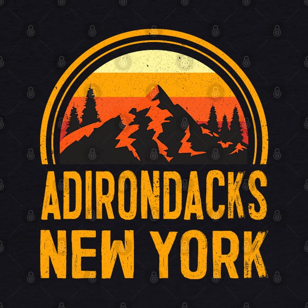 Adirondacks New York NY Mountains Hiking Souvenir 70s 80s by kalponik